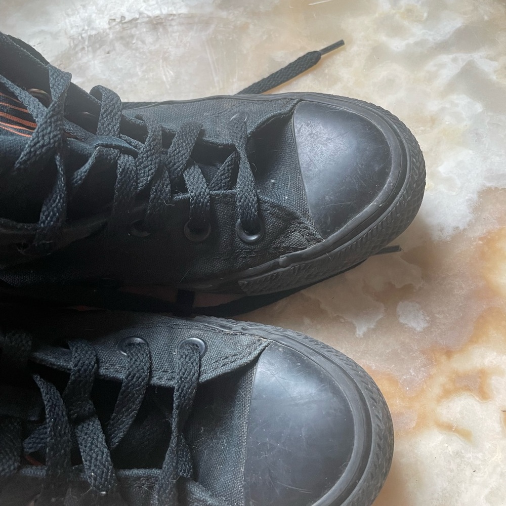 Black Alien Space high top Converse glow in the dark - Picture 3 of 9